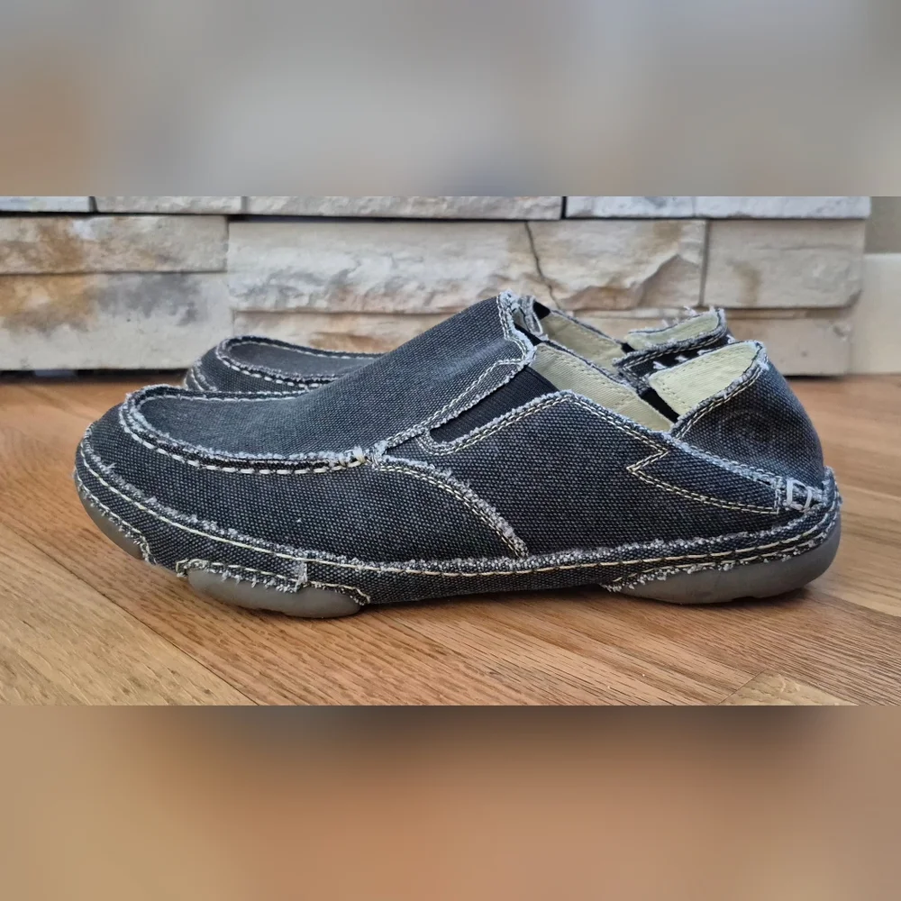 Tony Lama Men's 8.5 Charcoal Gray Slip-On Loafers RR3024